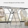 Foldable Clothes Drying Rack, 3 Tier Laundry Dry Rack Height Adjustable Clothes Hanger Stand Drying Racks, Carbon Steel Laundry Drying Rack Stand