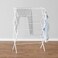 Foldable Laundry Rack for Air Drying Clothing - 105.9 x 74.9 x 36.8 centimeters, White