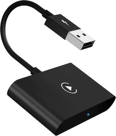 Wireless Apple CarPlay Adapter, 2023 Upgrade Adapter for OEM Wired Cars, Fastest and Most Stylish Dongle, Convert to CarPlay, Plug &amp; Play