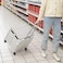 Radiotronics 75L Folding Shopping Cart, Portable Cart with Two 360° Swivel Wheels, Adjustable Height Stroller with Cover, 170 Lbs Large Capacity Cart Suitable for Moving