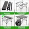 Outdoor Camping Folding Table - Dimensions 53(L)&times;50(W)&times;50(H) cm - Lightweight with Aluminum Table Top &amp; Carry Bag - Perfect for Picnics, Cooking, Beach, Hiking, Fishing