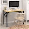 Folding Table Multi Functional Standing Desk With Adjustable Height Legs,for Camping, Garden, Picnic,Coffee,Bbq,No Install Needed Yellow Color Desktop Black