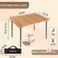Bamboo Adjustable, Anti-UV Portable Folding Table, Picnic, Camping, Three Heights,2-6 People