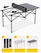 Camping Table with Chairs Set, Portable Folding Table and Seats for 4 People, Picnic Aluminum Family Table Chair Set for Outdoor Travel