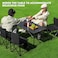 Camping Table with Chairs Set, Portable Folding Table and Seats for 4 People, Picnic Aluminum Family Table Chair Set for Outdoor Travel
