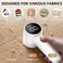 Fabric Shaver, Lint Remover Rechargeable, Electric Portable Sweater Defuzzer with 3 Speeds, 6 Leaf Blades, Digital LED Display to Remove Pilling for Clothes