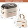 Lunch Box for Adults - Stainless Steel Bento Box with Insulated Lunch Bag &amp; Built-in Spork, Leakproof Lunch Box Set (700ml+400ml) for Office