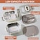Lunch Box for Adults - Stainless Steel Bento Box with Insulated Lunch Bag &amp; Built-in Spork, Leakproof Lunch Box Set (700ml+400ml) for Office