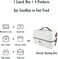 Radiotronics Electric Lunch Box Container - Food Heater Heatup For Adult Kids Lunch Warmer in Office/Home/Travel Rice Cooker Egg Steamer 220v (white)