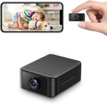 Mini Camera for Home 4K HD Indoor Battery Wireless WiFi Security App Control Smallest Surveillance Camera for Room Nanny CAM with Motion Detection Night Vision
