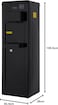 Water Dispenser, Top Loading, 3-taps Equipped with Hot Cold And Ambient Temperature, Floor Standing, Child Safety Lock for Faucet, Best Home, Office &amp; Pantry, Black