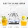 1.7L 2200W Traditional Electric Glass Kettle, Auto-Shutoff, Advanced UK Technology for Swift Boiling and Safety, Rapid Boil in less than 1 min, Boil Dry Protection