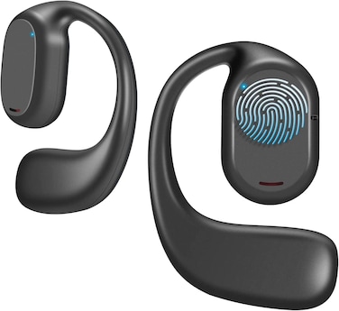 Radiotronics Open Ear Headphones, VG332 2023 Version, with Dual 16.2mm Dynamic Drivers Deep Bass, Air Conduction Headphones Bluetooth 5.3 Touch Control Wireless Earbuds