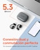 Open-Ear Headphones, Bluetooth 5.3 Wireless Earbuds with Ear Hooks, Over-Ear Air Conduction Tech for Sports, Four Mics Clear Calls, 54 Hours of Playtime