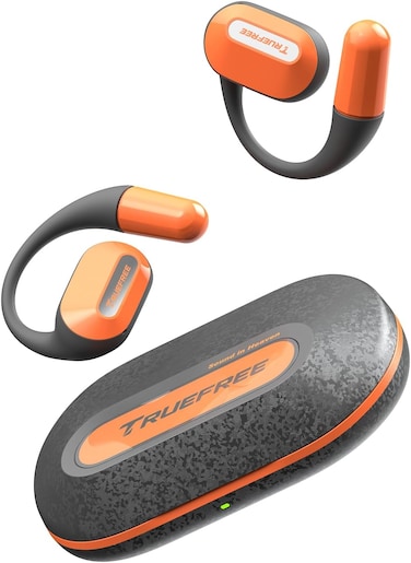 Open-Ear Headphones, Air Conduction Bluetooth 5.3 Wireless Earbuds, 22 Hours of Playtime, Four Mics Clear Calls, 15mm Enhanced Bass, Multipoint Connection