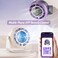 Portable Desk Fan,APP Remote control table fan with smart LED display,3-in-1 usb fan,100 speed small fan,0-4h timer wall fan,battery operated personal fan