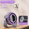 Portable Desk Fan,APP Remote control table fan with smart LED display,3-in-1 usb fan,100 speed small fan,0-4h timer wall fan,battery operated personal fan