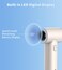 Upgraded Handheld Turbo Fan, 5000mAh Rechargeable Portable Personal Fan, Mini Desk Fans with a Lanyard, 5 Speeds, LED Display, High Speed Cooling