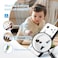 Universal Power Strip with 6 Outlets, 3 USB Ports, 1 Type-C Port, 2M Extension Cord, Desktop Charging Station for Home, Office and Dorm (White)