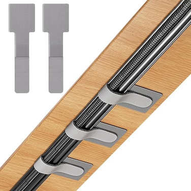 50 PCS Reusable Cable Ties, Self Adhesive Cable Ties, Cable Tidy Management, Reusable Wire Organizers for Cords Hooks for Outdoor String Lights Light Clips