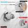 Handheld Shower Head Holder - 5 Angles Adjustable - Concealed Adhesive Mount - Screw Alternative - Bathroom Wall Mounted Shower Wand Holder ( Chrome Finish)