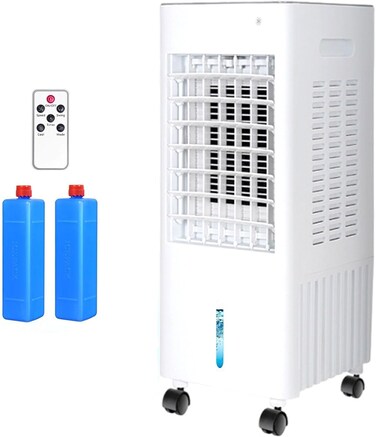 Air Conditioner, 3 in 1 Portable Air Cooler, 3 Speed Control, with Remote Control and Timer, Suitable for Bedroom/Office (white)