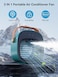 Portable Air Conditioner, Rechargeable Personal Air Cooler, Quiet Mini Air Conditioner Fan, Desk Cooling Fan for Home, Bedroom, and Office (Multi, 4000mAh)
