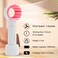 Mini Portable Fan USB Rechargeable Eyelash Extension Fan Air Conditioning Fan for Eyelash Extension Essential Accessories (White)