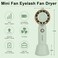 Portable USB Rechargeable Mini Fan, Lash Dryer Fan for Lash Extensions, Ficial No Noise Handheld Fan, Essential Eyelash Extension Supplies/Air Conditioning Blower