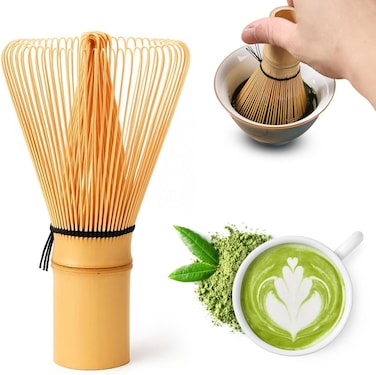 Bamboo Matcha Green Tea Whisk Set   Matcha Green Tea Powder Bamboo Whisk Chasen Useful Brush Tools, Preparing Matcha Powder Brush Tool Tea Traditional Scoop
