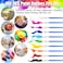 Radiotronics 100Pcs Small Paint Brushes Bulk, Flat Top Acrylic Classroom Brush for Kids Mini Paint Brushes for Touch Up Crafts Detail Painting