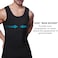 Mens Slimming Body Shaper Vest, Chest Abdomen Compression Tank Top, Belly Hiding Undershirts - Change in Seconds