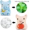 5 Pack Catnip Toys, Catnip Toy Pillow, Interactive Catnip Filled Kitten Toy, Plush Cat Chew Toys, Realistic Cute, Soft and Durable, Suitable for Cat Chew Toy, Animal Shapes