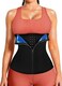 Radiotronics Womens Waist Trainer Corset with Zipper Sweat Waist Trimmer for Women Workout Belt Corset Shapewear