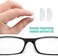 20 Pairs Silicone Nose Pads for Glasses, Stick on Nose Pads, D Shape Adhesive Nose Cushions for Eyeglasses Spectacle Reading Glasses Sunglasses, Transparent