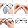 20 Pairs Silicone Nose Pads for Glasses, Stick on Nose Pads, D Shape Adhesive Nose Cushions for Eyeglasses Spectacle Reading Glasses Sunglasses, Transparent