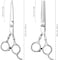 Hair Cutting Scissors Professional Home Haircutting Barber/Salon Thinning Shears Kit with Comb and Case for Men/Women (Sliver)
