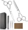 Hair Cutting Scissors Professional Home Haircutting Barber/Salon Thinning Shears Kit with Comb and Case for Men/Women (Sliver)