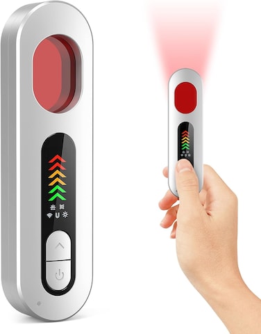 Radiotronics Hidden Camera Detectors, Camera Detector, Portable Anti Spy Camera Finder GPS Tracker Detector for Travel, Hotels, Car, 6 Levels Sensitivity 4 Modes, 34H Work