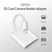 Veetone Apple MFi Certified Lightning to SD Card Camera Reader for iPhone iPad, Memory Card Reader Trail Camera Viewer SD Card Adapter for iPhone, Plug and Play