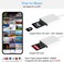 Veetone Apple MFi Certified Lightning to SD Card Camera Reader for iPhone iPad, Memory Card Reader Trail Camera Viewer SD Card Adapter for iPhone, Plug and Play