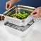 2-in-1 Stainless Steel Washing Up Bowl Set, Fruit Vegetable Washing Basin for Sink, Food Grade Dishpan for Draining Rice, Pasta, Food Strainer Mixing Bowl