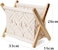 1pcs Magazine Rack, Boho Storage Holder, Pre Assembled Basket Rack Standing Basket for Books, Living Room, Office, Nursery, Home Decor (33 * 18 * 26cm)