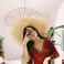 1pcs Womens Beach Sun Straw Hat Summer UV Sun Hat Wide Brim Fringe Beach Hat Boho Floppy Hat Fishing Cap
