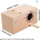 Wood Parakeet Nest Box Pet Bird House Parrot Breeding Mating Box Bird Cage Box for Lovebirds Cockatiel Parrotlets Budgerigar Parakeet (L)