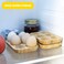 Egg Cups for Refrigerator, 2 Pieces Fridge Egg Organizer, Wooden Egg Trays with Capacity for 12 Eggs, Suitable for Refrigerators and Dining Tables, Length x Width: 15 x 10 cm