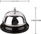 Radiotronics 1pcs Call Bells,Diameter with Metal Anti-Rust Construction,Service Bell for Calling Customer Service, Desk Bell, Restaurant Games, Hotel Bell or Dinner Bell - Gold (Silvery)