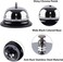 Radiotronics 1pcs Call Bells,Diameter with Metal Anti-Rust Construction,Service Bell for Calling Customer Service, Desk Bell, Restaurant Games, Hotel Bell or Dinner Bell - Gold (Silvery)