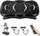 Vibration Plates, Vibration Fitness Exercise Machine for Home Use, with Bluetooth Speaker, 5 Program Modes, 2 Resistance Bands, 330lb Max Load (B)