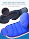 Travel Pillow, Neck Pillow with Eye Mask, Airplane Pillow for Long Flight, Car Travel Pillow, Car Headrest, Black